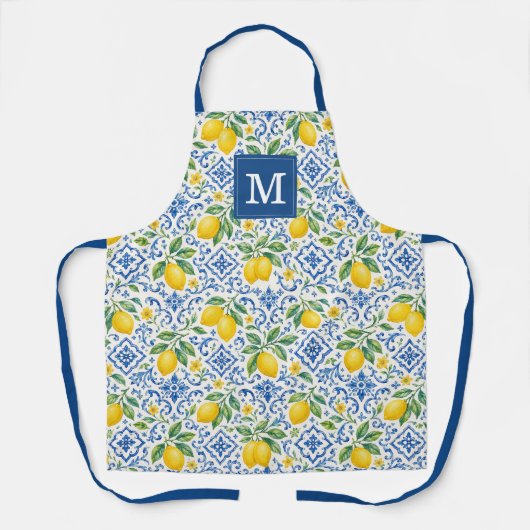 Tablier de cuisine citrons décoratifs (Recto)