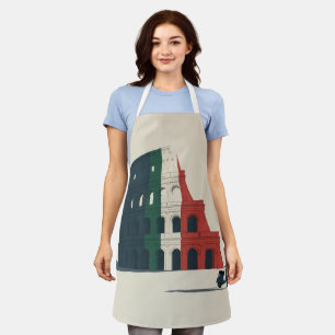 Tablier de cuisine Colosseum Tricolore - Vespa Che