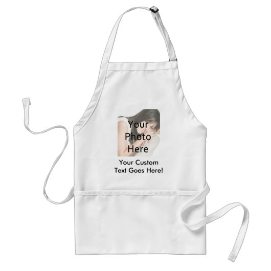 Tablier de cuisine couleur 1 Photo Message (Devant)