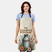 Tablier de cuisine de campagne personnalisé - La f (Porté)