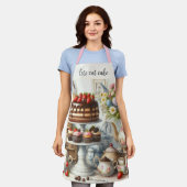 Tablier de cuisine de ferme avec impression de gât (Porté)