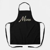 Tablier de cuisine de Mina white gold (Recto)
