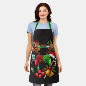 Tablier de cuisine de Noël (Porté)