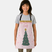 Tablier de cuisine de Noël personnalisé pour fille (Insitu)