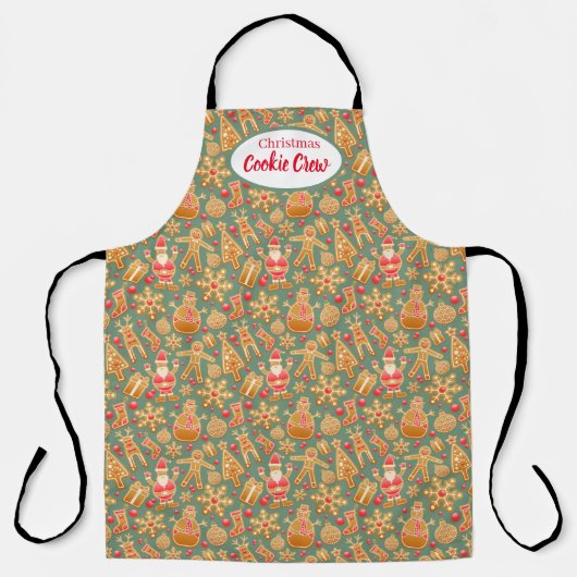 Tablier de cuisine de Noël pour l'équipe de biscui (Recto)