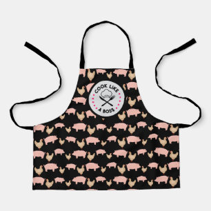 Tablier de cuisine drôle cadeau poulet porc Comme