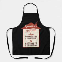 Tablier de cuisine drôle Règles de la maison de gr