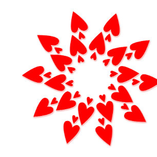 Tablier de cuisine étoile cœurs Saint-Valentin heu