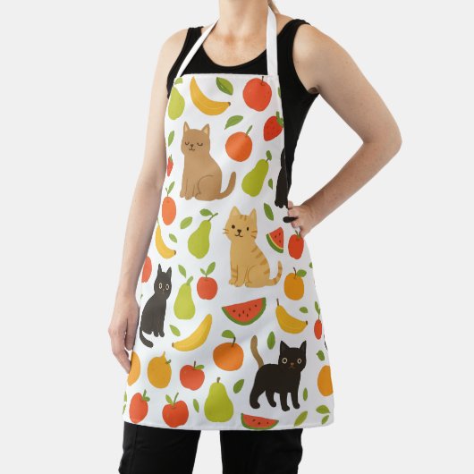 Tablier de cuisine félin fruité : Chats mignons et (Insitu)