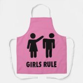 TABLIER DE CUISINE FILLE ROSE POUVANT DE FILLE (Recto)