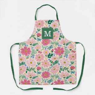 Tablier de cuisine jolies fleurs de jardin
