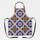 Tablier de cuisine motif méditerranéen (Recto)