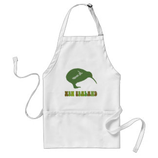 Tablier de cuisine néo-zélandais vert Kiwi
