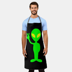 TABLIER DE CUISINE PÈRE PETIT HOMME VERT ALIEN