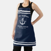 Tablier de cuisine personnalisé BBQ Monogramme Cap (Insitu)