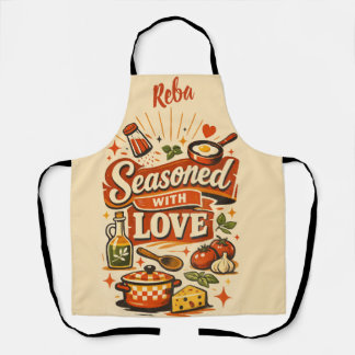 Tablier de cuisine personnalisé drôle - Assaisonné