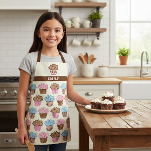 Tablier de cuisine personnalisé pour enfants Cupca