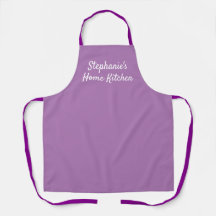 Tablier de cuisine personnalisé violet lilas