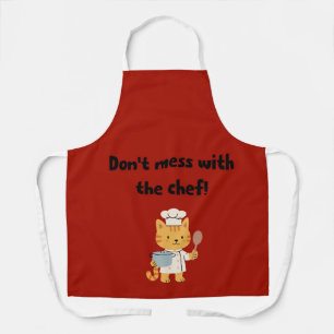 Tablier de cuisine pour chat mignon - Drôle