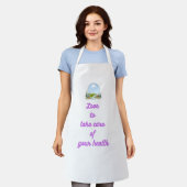 Tablier de cuisine pour femmes à monogramme modern (Porté)