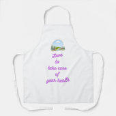 Tablier de cuisine pour femmes à monogramme modern (Recto)
