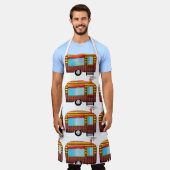 TABLIER DE CUISINE RÉTRO POUR REMORQUE DE CAMPING- (Porté)