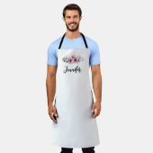 Tablier de cuisine Rose Florale Rose (Porté)