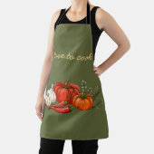 Tablier de cuisine végétalien 'J'adore cuisiner' (Insitu)