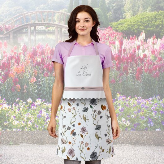 Tablier de cuisson et de Cuisine de fleurs