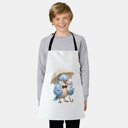 Tablier de cuisson Father Bird Cadeau pour la fami (Porté)