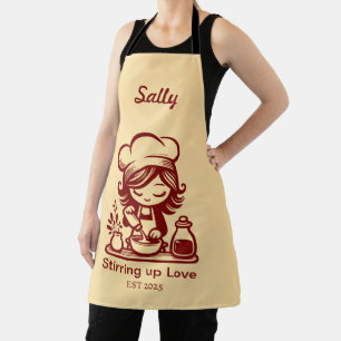 Tablier de cuisson personnalisé pour femmes
