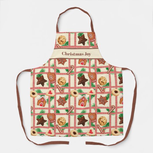 Tablier de cuisson pour la joie de Noël (Recto)