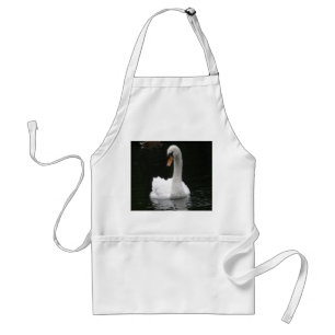 Tablier de cygne blanc