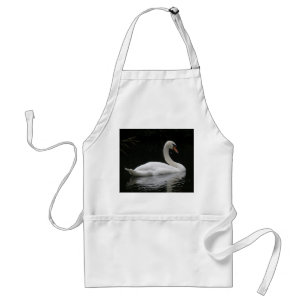 Tablier de cygne blanc gracieux