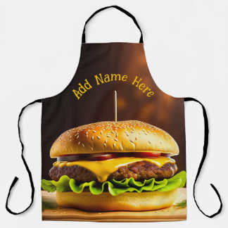 Tablier de design Hamburger personnalisé