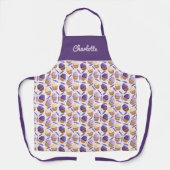 Tablier de dessert Cupcakes et Lavande (Recto)