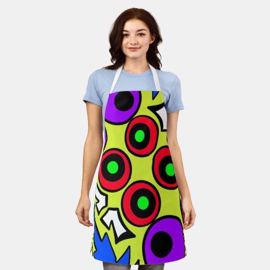 tablier de dessin couleur motif (Porté)