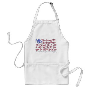 Tablier de drapeau américain - homards et étoile