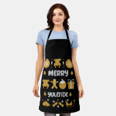 Tablier de fête de bureau moche xmas (Porté)