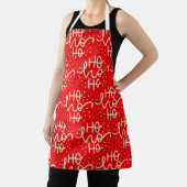 Tablier de fête de Noël Ho Ho Ho rouge (Insitu)
