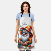 Tablier de Gnome pour Griller et Se Détendre (Porté)