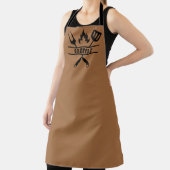 Tablier de grillade marron personnalisé (Insitu)