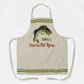 Tablier de Grillin de Poisson Personnalisé (Recto)