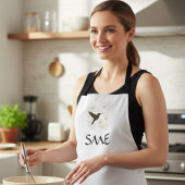 Tablier de jardin de fleurs pour colibris