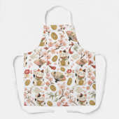 Tablier de jardin Maneki Neko, tablier de chat cha (Recto)
