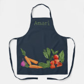 Tablier de jardin potager personnalisé Blue Apron (Recto)