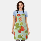 Tablier de jardin vintage aux fraises (Porté)