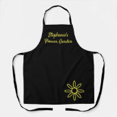 Tablier de jardinage, joli, noir, simple, personna (Recto)