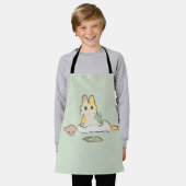 Tablier de lapin peint  (Porté)