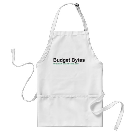 Tablier de logo d'octets de budget (Devant)